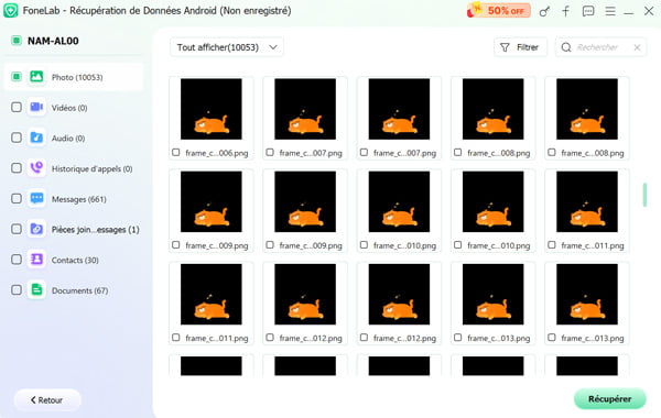 Récupérer les données Android