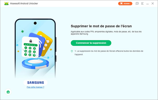 Commencer la suppression