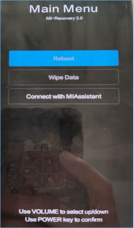 Entrer dans le mode récupération pour Xiaomi