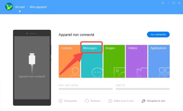 Récupérer des SMS effacés avec HiSuite