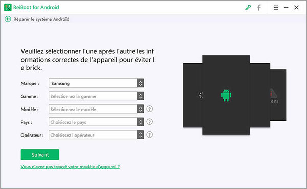 Télécharger le firmware sur ReiBoot pour le redémarrage du Xiaomi