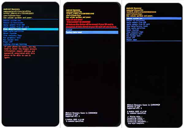 Sélectionner Reboot system now