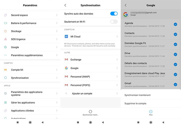 Récupérer SMS supprimés sur Xiaomi via Google Drive