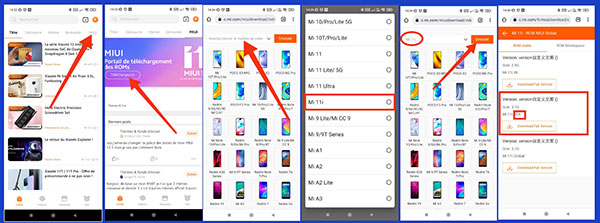 Télécharger la ROM sur Xiaomi