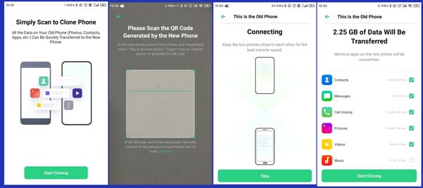 Transférer SMS d’un Android vers OPPO avec Clone Phone