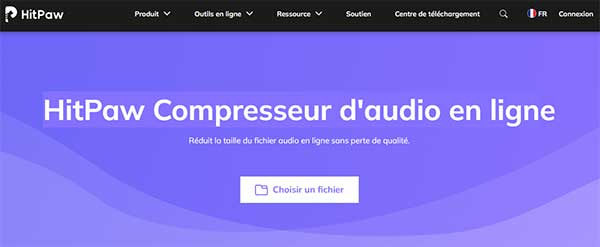 HitPaw Compresseur d'audio en ligne