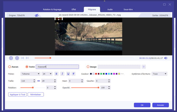 Ajouter un filigrane