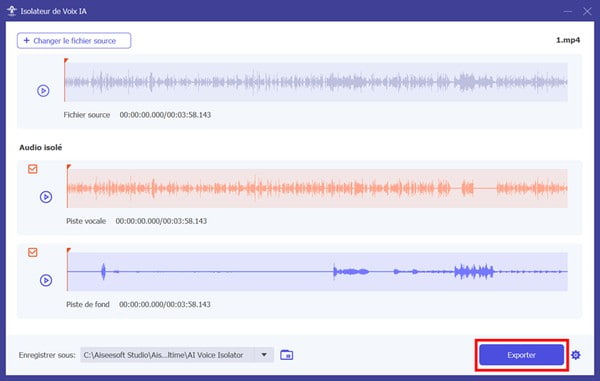 Enregistrer la musique sans voix