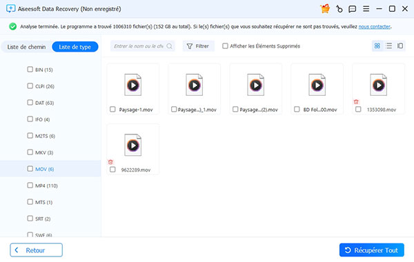 Récupérer les vidéos supprimées avec Aiseesoft Data Recovery