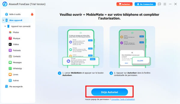 Autoriser le firmware sur Android