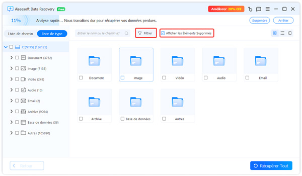 Choisir les données