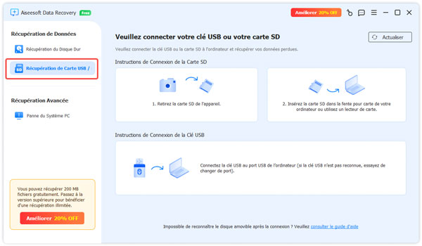Choisir le lecteur de disque