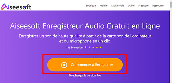 Enregistreur Audio Gratuit