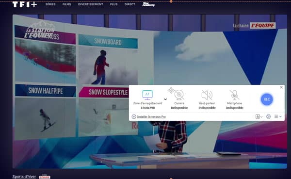 Enregistrer un replay avec Aiseesoft Enregistreur d'Écran Gratuit en Ligne