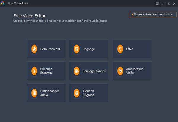 Lancer le programme Free Video Editor