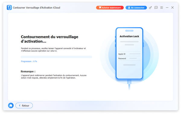 Démarrer contourner verrouillage d'activation iCloud
