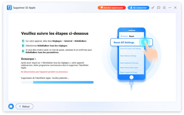 Supprimer ID Apple