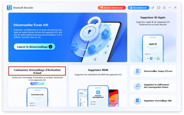 Sélectionner le module Contourner Verrouillage d’Activation iCloud