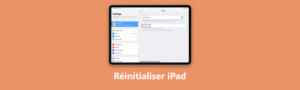 Réinitialiser iPad