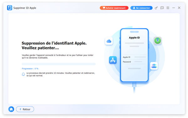 Suppression de l’ identifiant Apple