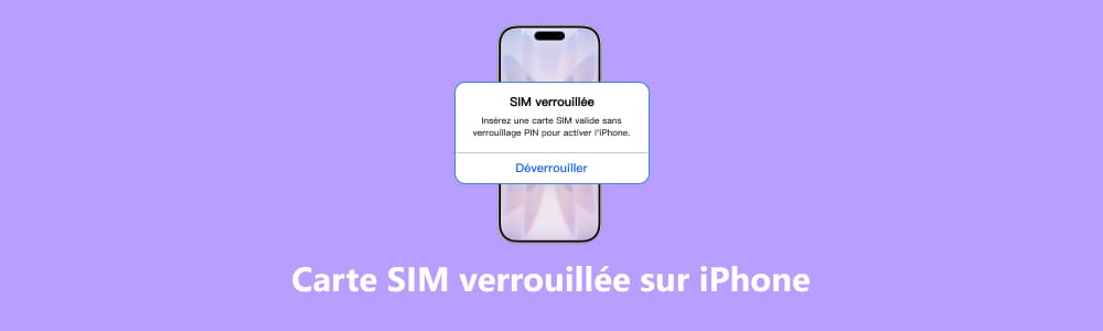 Carte SIM verrouillée sur iPhone
