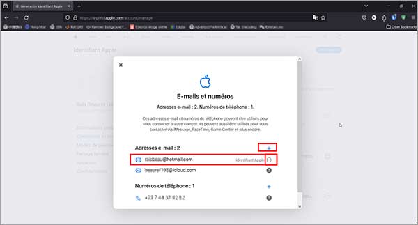 Changer l'adresse email de l'identifiant Apple à partir du navigateur web
