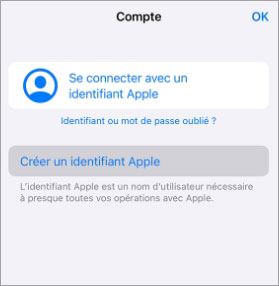 Oublier le mot de passe ou n'avoir pas Apple ID