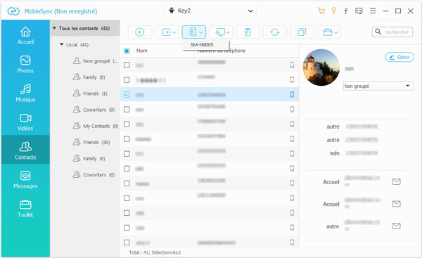 Transférer des données Android vers Android