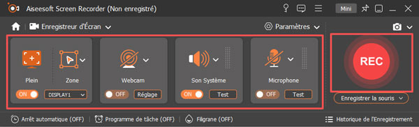 Définir les préférences d'enregistrement
