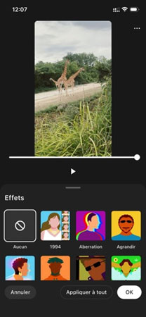 Ajout d’effets et d’animations