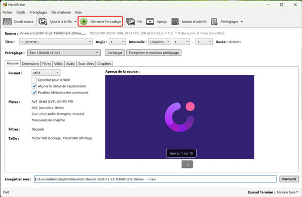 Convertir MKV en AVI