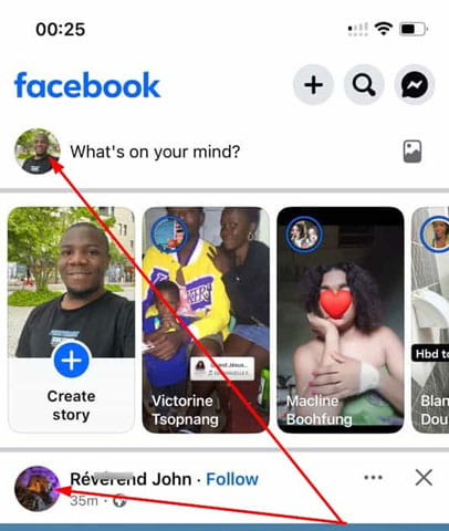 Photo de profil Facebook