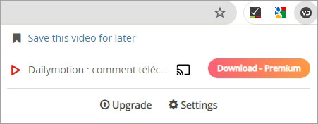 Convertir Dailymotion en MP3 via Video Downloader Plus