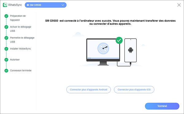Activer le débogage USB