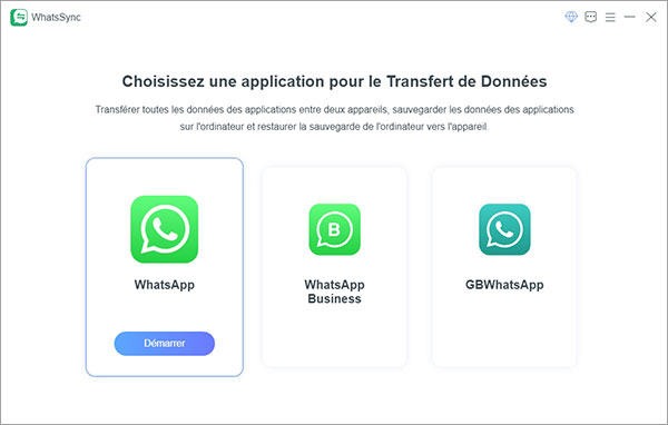 Lancer Aiseesoft WhatsSync