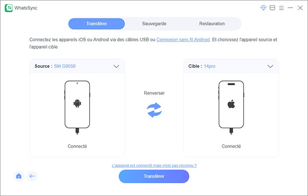 Transférer WhatsApp d'Android vers iOS